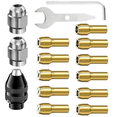 Drill Chuck Collet Set 1/32inch To 1/8inch Quick Changing Drill Chuck for Rotating Accessories Electric Chuck Rotary Tool