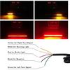 KVAEY 2PCS Universal LED Strip Tail Brake Stop Light, 8" Flexible LED Light Strip Turn Signal License Plate Lights, 12V Waterproof 32LED Light Strip