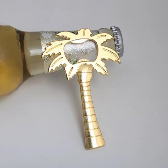 Wonderful Creative Comfortable To Grip Coconut Tree Shape Small Gift Alloy Beer Bottle Opener for Wedding Beer Cap Opener