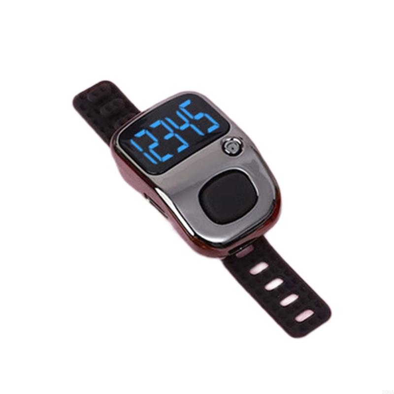 Accurate Timer Counter Digital Rechargeable USB LED Screen Clickers Silicone Strap Comfort Wear Counting Tool 1