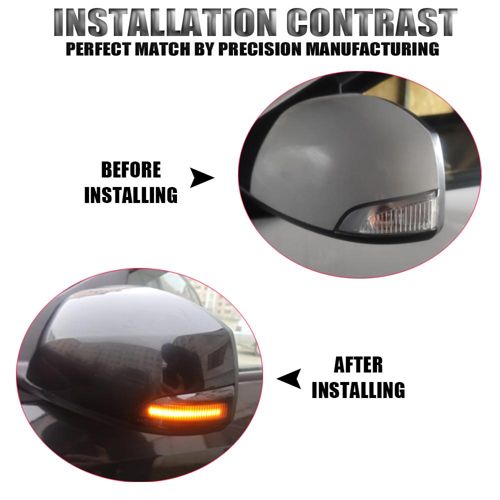 LED Dynamic Turn Signal Light For Renault Megane MK3 Laguna III X91 Scenic Fluence Side Rear Mirror Sequential Indicator Light