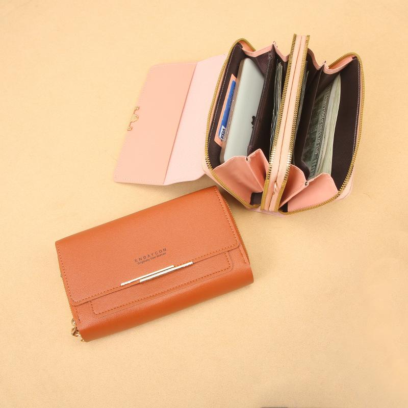 Women Wallets Buckle Zipper Long Wallet Clutch Purse Coin Card Holder