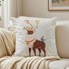 Federa per Cuscino Renna Federa Antiacaro Decorazione Divano Soggiorno Cuscino Stanza