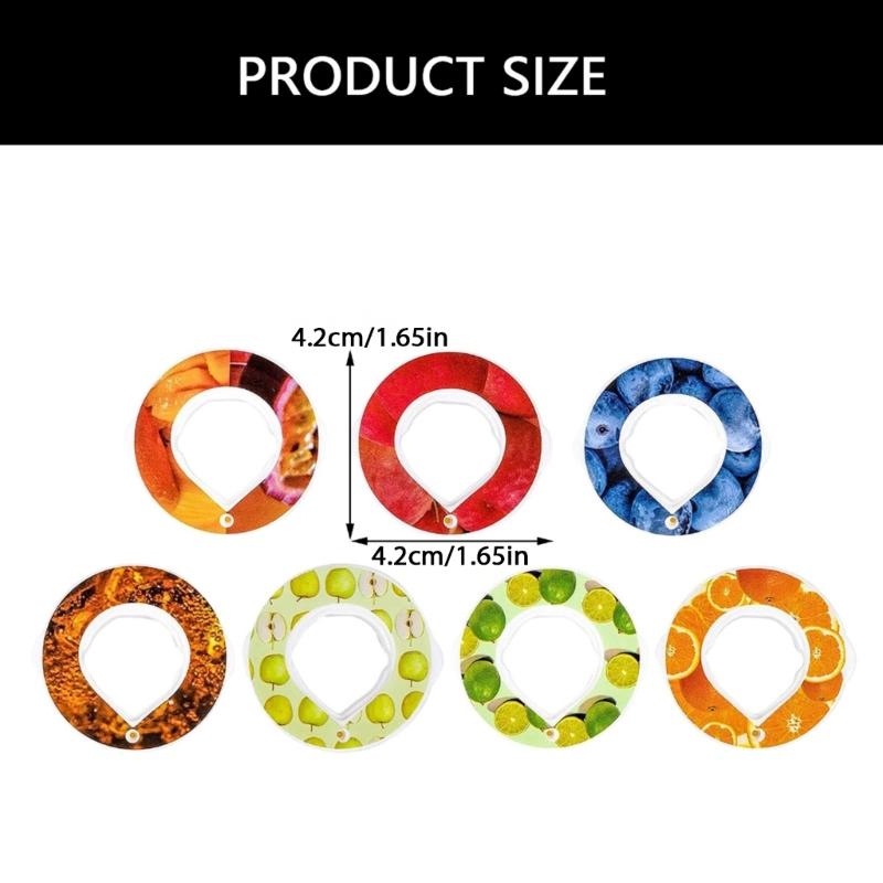 7pcs 0 Sugar Calories Aromas Pods Fruit Flavour Rings Pods For Water Bottles Practical Fragrances Air Flavor Pods