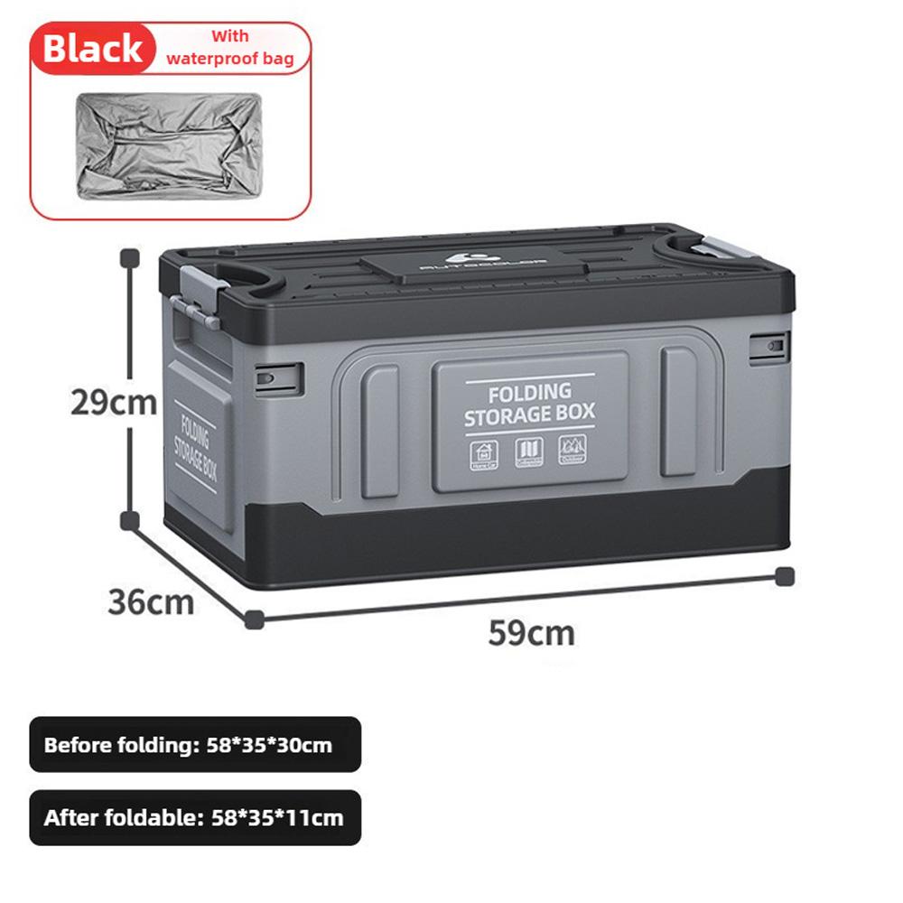 Outdoor Folding Storage Box, Multipurpose Organizer Box, Portable Large-capacity Camping Box, Car Trunk.