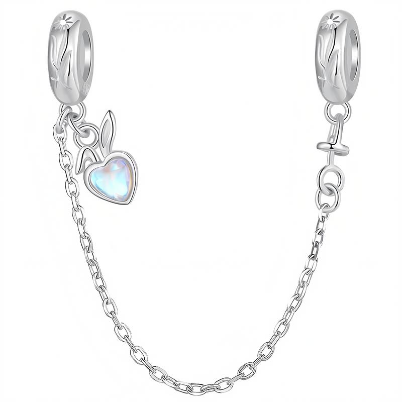 Charms Do Pandora Łańcuszek Zabezpieczający Charms Serce Srebro 925 Charmsy Trusky