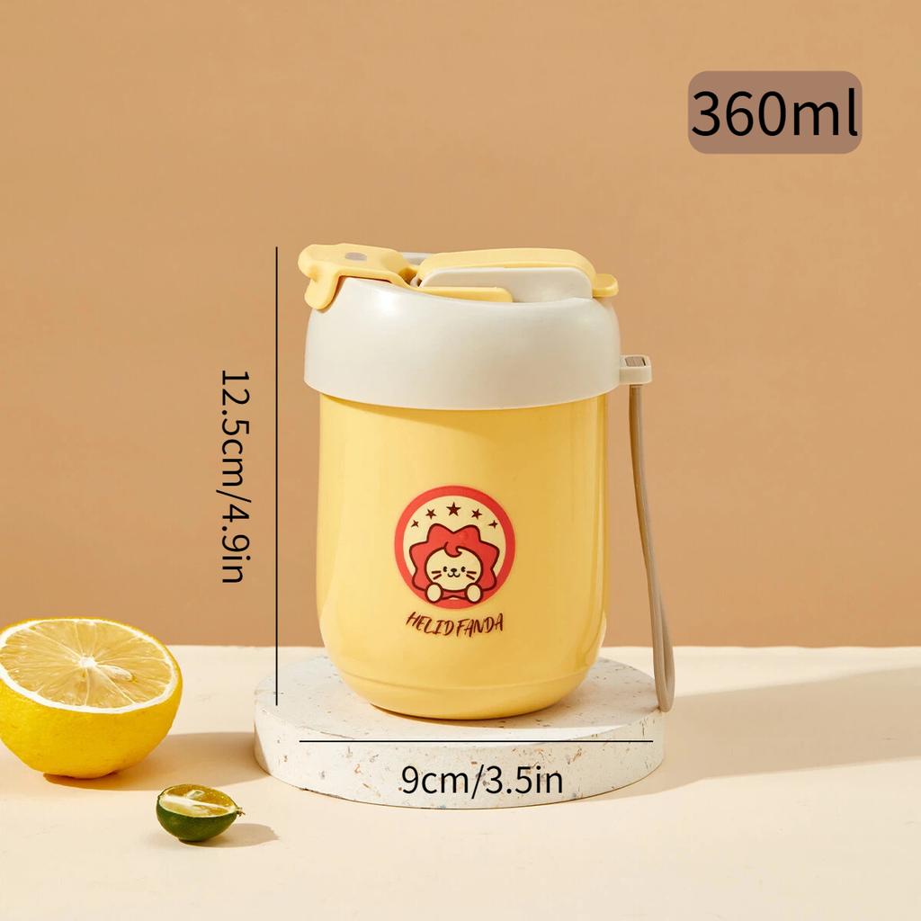 Kubek termiczny dla dzieci 360 ml ze słomką Stal nierdzewna 316 Kubek do picia Przenośny Szczelny Dwścienny Izolowany Bidon