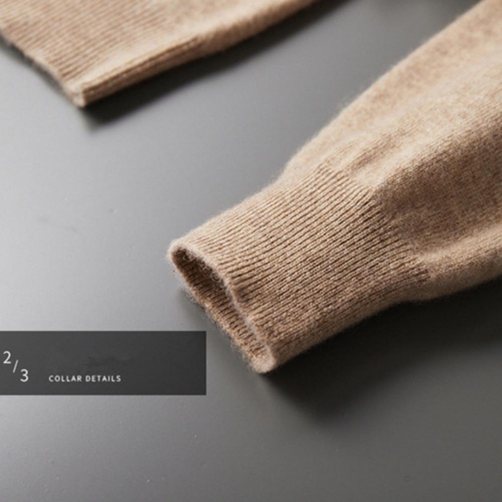 Hanorac pentru bărbați dintr-o singură piesă gata de purtat 100% lână tricotat pulover toamnă iarnă casual top mare cu mâneci lungi