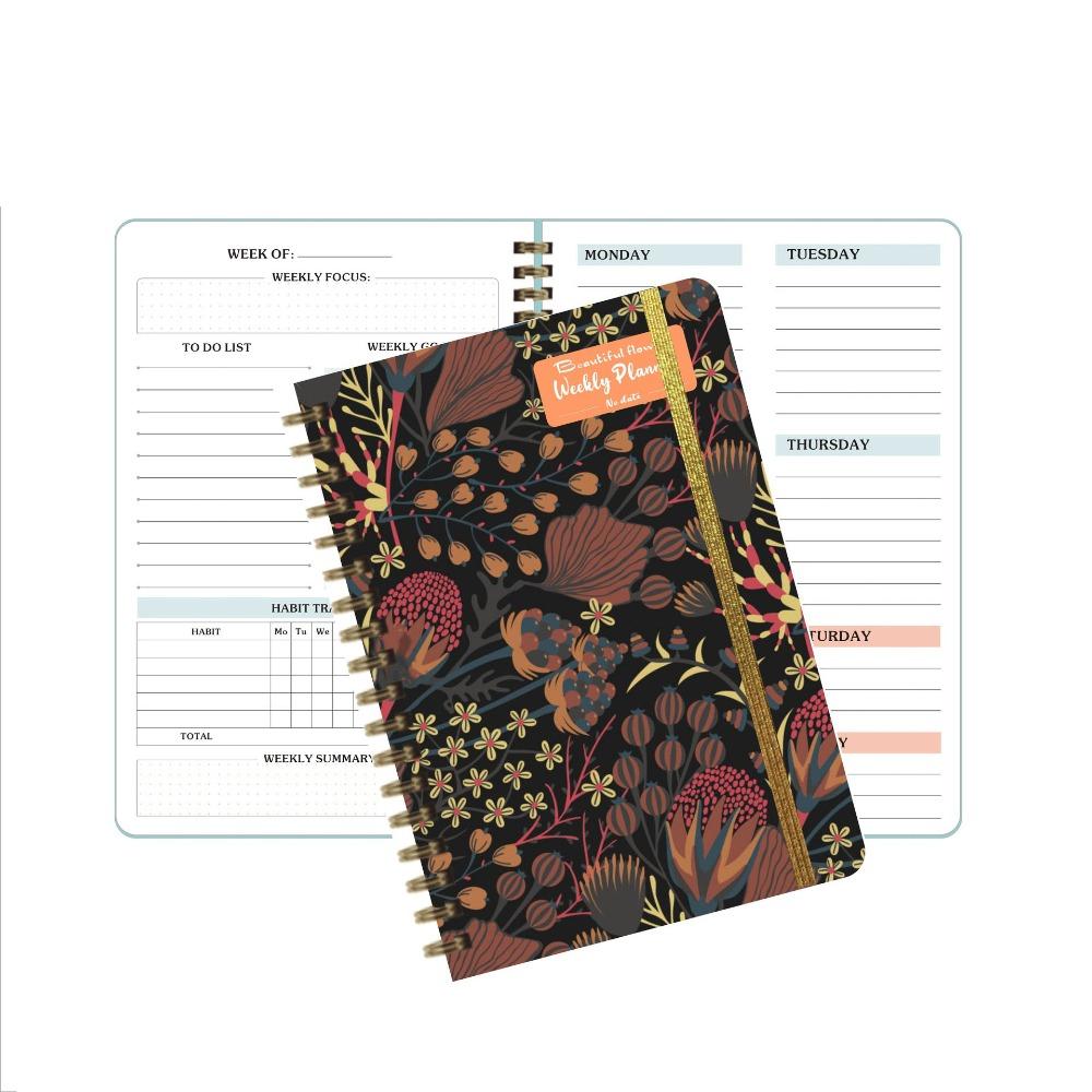 Planner Reminder Weekly Schedule Book A5 Coil Notebook High Quality Weekly Planner School