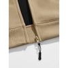 Men S Textured Waffle Knit Hooded Pocket Cardigan Sweatshirt