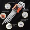 9dílná sada hvězdicových klíčů Torx Imbusové klíče Šestihranný klíč Oboustranný Hvězdicový šroubovák typu L Ruční nářadí pro kutily a domácí opravy