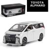 1:24 Scale Toyota Alphard MPV Car Model Alloy Car Die Cast Toy Car Model Pull Back Children Toy Collectibles Scale Model Car