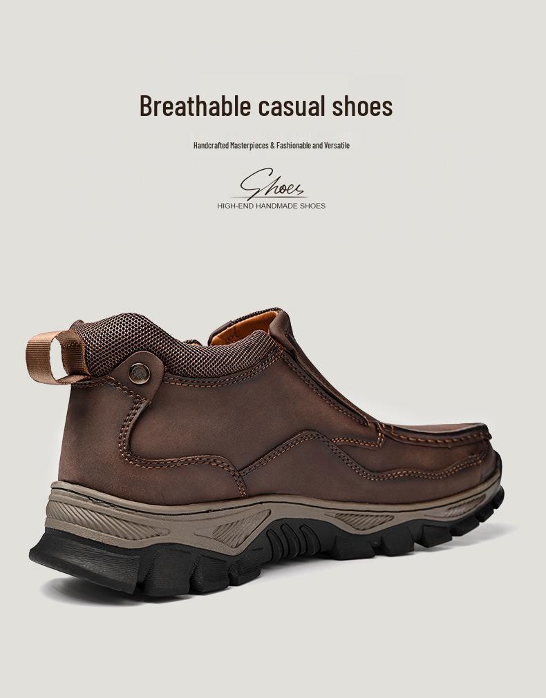 High-Top Men's Wear-Resistant Non-Slip Urban Outdoor Casual Boots for Autumn/Winter