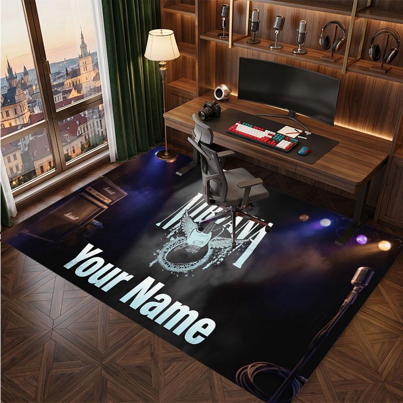 Nirvana Personalized Crystal Velvet Carpet, Customized Name Text Soft Anti‑Slip Rug for Living Room Bedroom