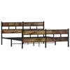VidaXL Cadre de lit en métal sans matelas chêne fumé 200x200 cm 3308469