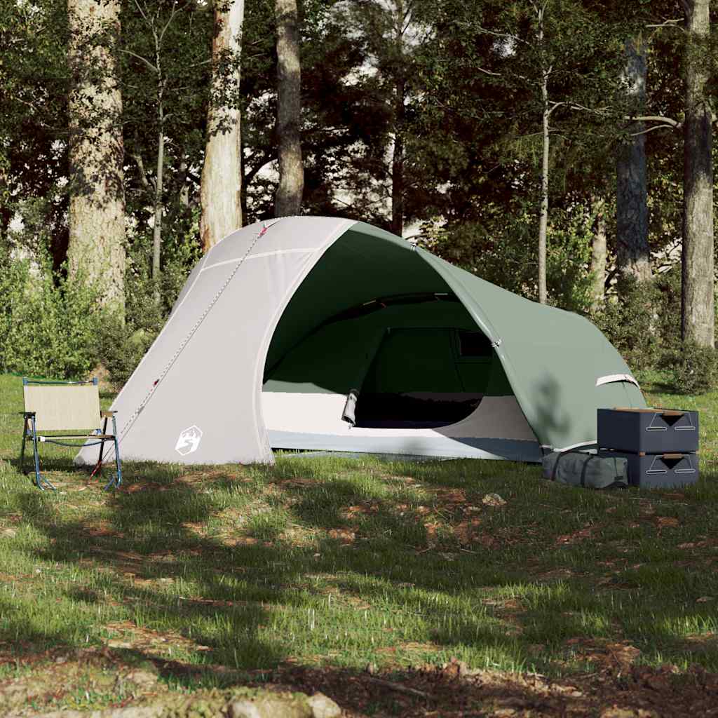 Vidaxl Tourist Tent, 4-Person, Dome, Green, Waterproof