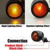 Chrome Bullet Motorcycle Turn Signal Indicator Light Retro Motorbike Blinker Lamp For Honda Yamaha Cafe Racer Bobber Signal Lamp