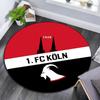 1. FC Köln Round Area Rug,Carpet Rug for Living Room Bedroom Sofa Playroom Decor,Non-slip Floor Mat