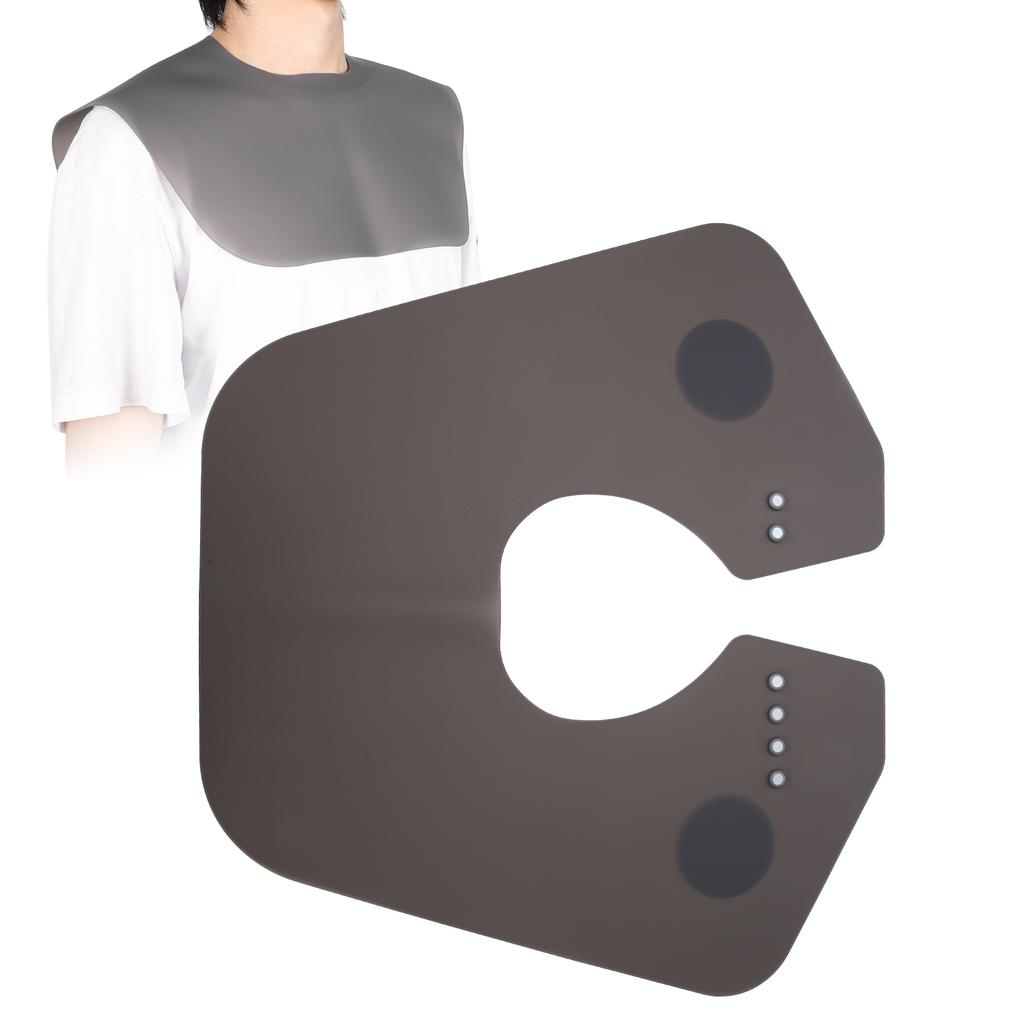 Professional Silicone Waterproof Hairdressing Shawl Barber Shop Hair Cutting Dyeing CapeBlack