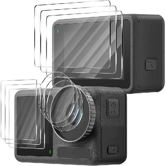 9/1Pcs Tempered Glass Screen Protector for DJI Action 3 4 5 Pro Lens Protection Film for DJI OSMO Action3 Action4 Action5Pro