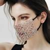 New Fishnet Breathable Rhinestone Mask Halloween Mask Fashion Dress Up Everyday Jewelry Accessories Personalized Mouthpiece