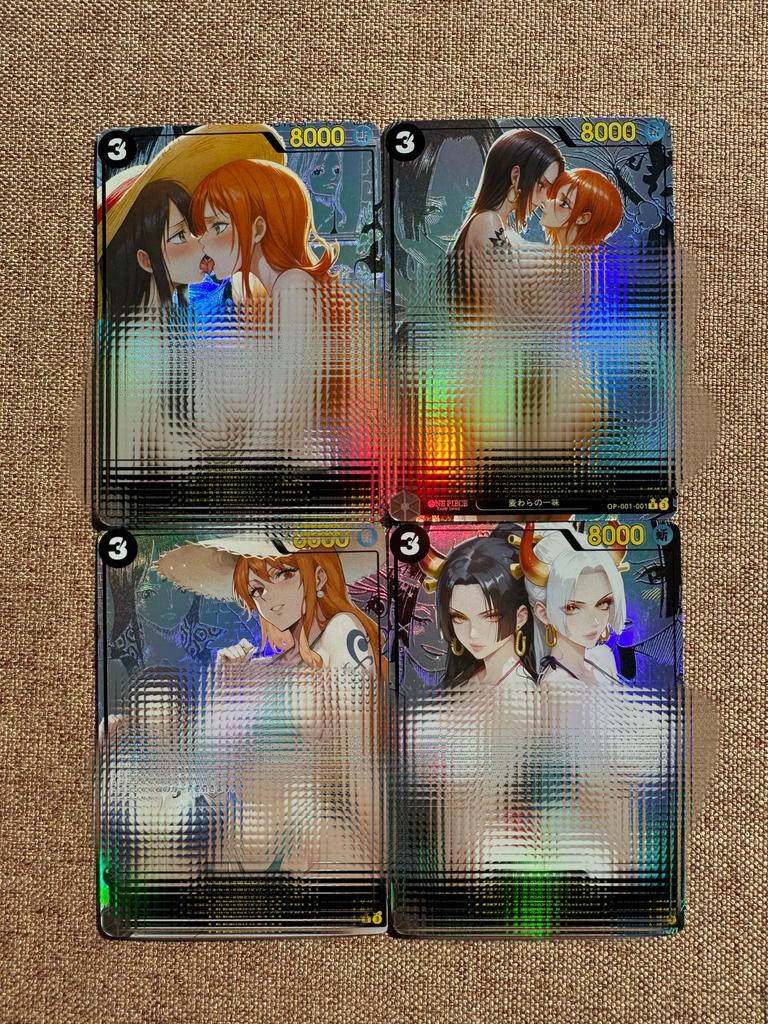 Bastel-One Piece Opcg Nami Boa·Hancock Yamato Selbstkontrolle Sammle Unterschrift Sammel-Trading-Flash-Karte Anime-Cartoons Weihnachtsgeschenk
