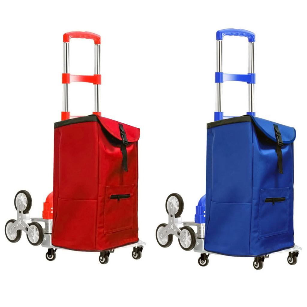 Waterproof Stair Climbing Cart with Storage Bag: Compact, Durable, and Ideal for Shopping