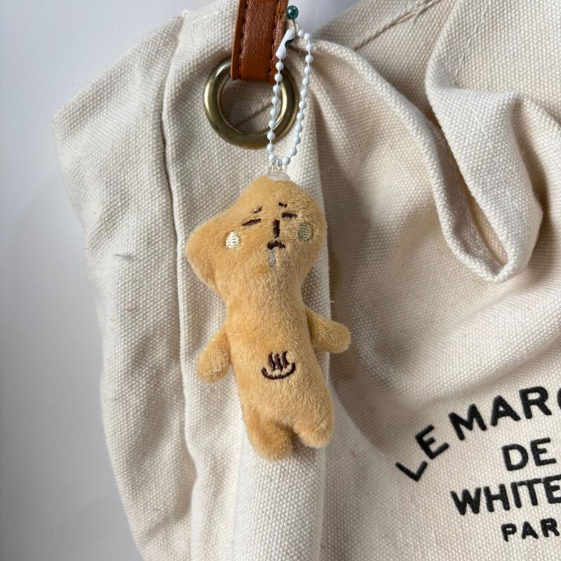 Cute Funny Tomato Coffee Colored Notch Little Plush Doll Pendant Bag Hangings Decoration Gift