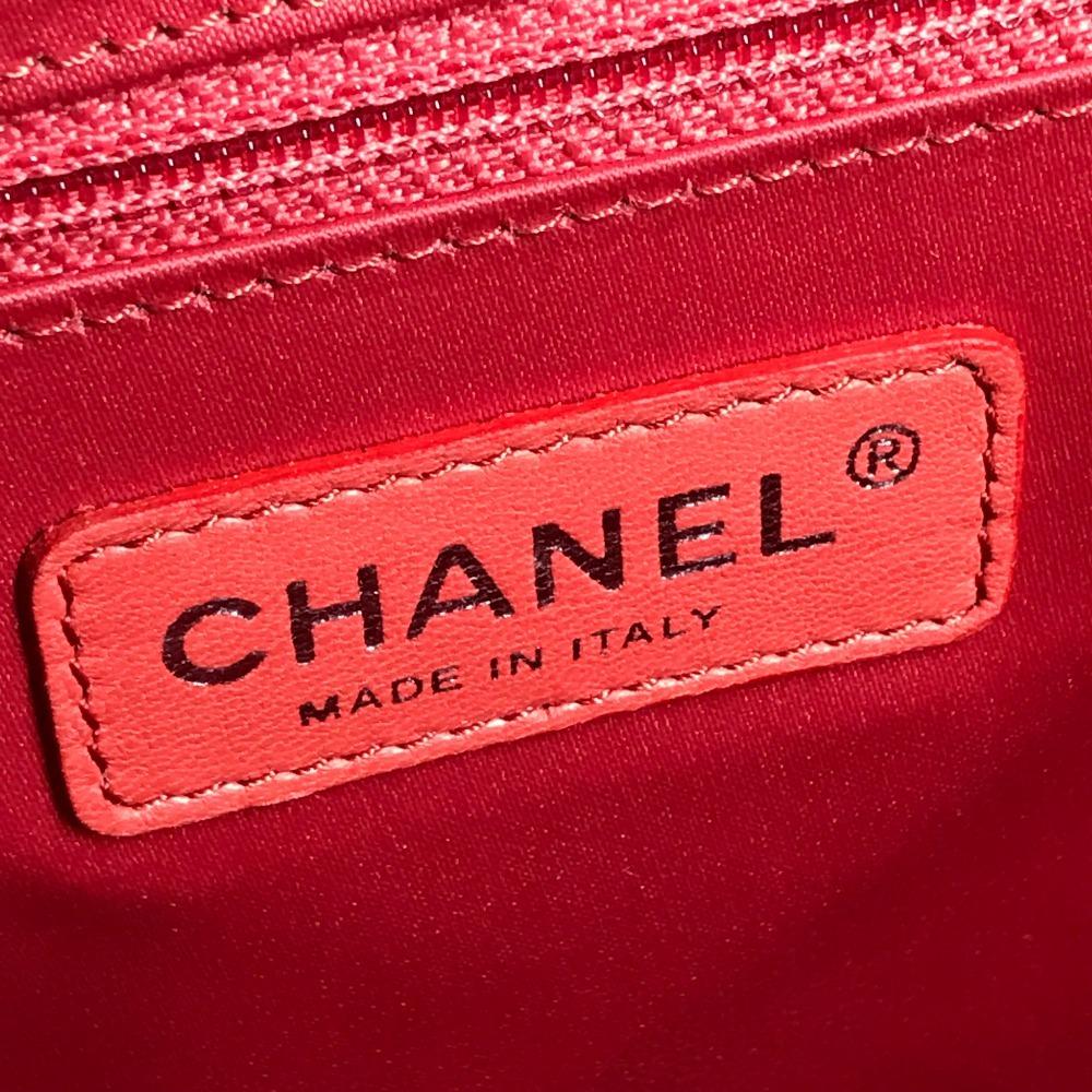 Chanel Lipstick CC CC Mark Logo Double Chain Shoulder Bag Tote Bag