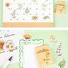 45Pcs/set Chrysanthemum and Sunflower Flowers Stickers Decorative Sticker Diary Stationery Album Sticker Flakes Scrapbooking