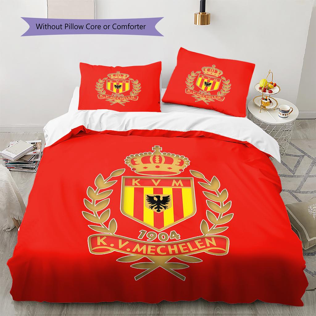 KV Mechelen Pattern Bedding Home Decoration Birthday Gift (1 * Duvet Cover + 2 * Pillowcase, Without Core)
