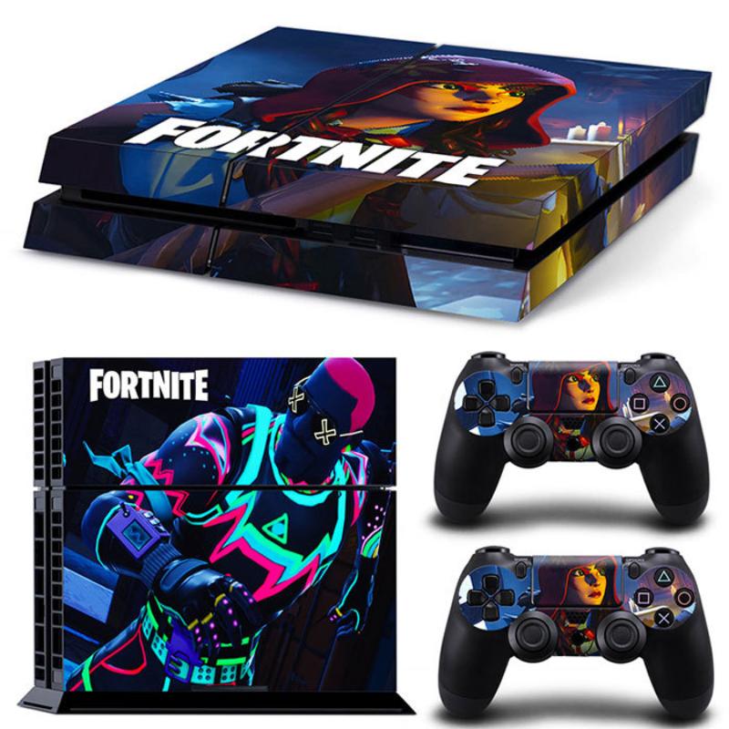 Fortnite Activity Console Stickers Designed for PS4 Anime Colour Decals Designed for PlayStation 4 Controller Gamepad Full Body Film Skin Children
