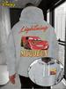 2025 Disney Cars Lightning McQueen Hoodie Loose Hoodie Sweatshirt Birthday Gift for Disney Pixar Cars Fans