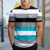 New Summer Men's Fashion T-shirt Personality Versatile Printed Men's T-shirt Top