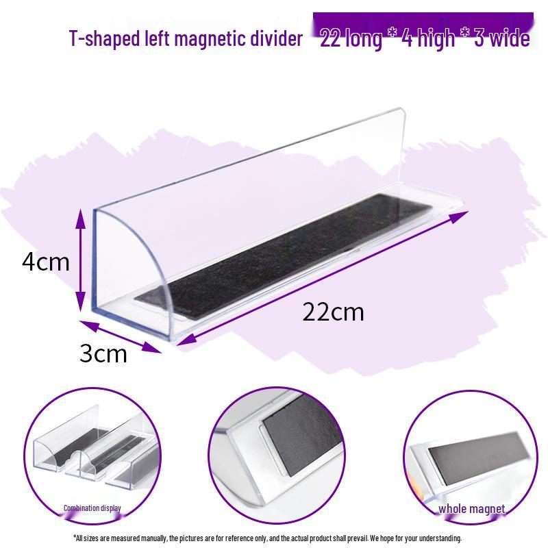 Plastic Shelf Divider for Small Items In Supermarkets and Convenience Stores