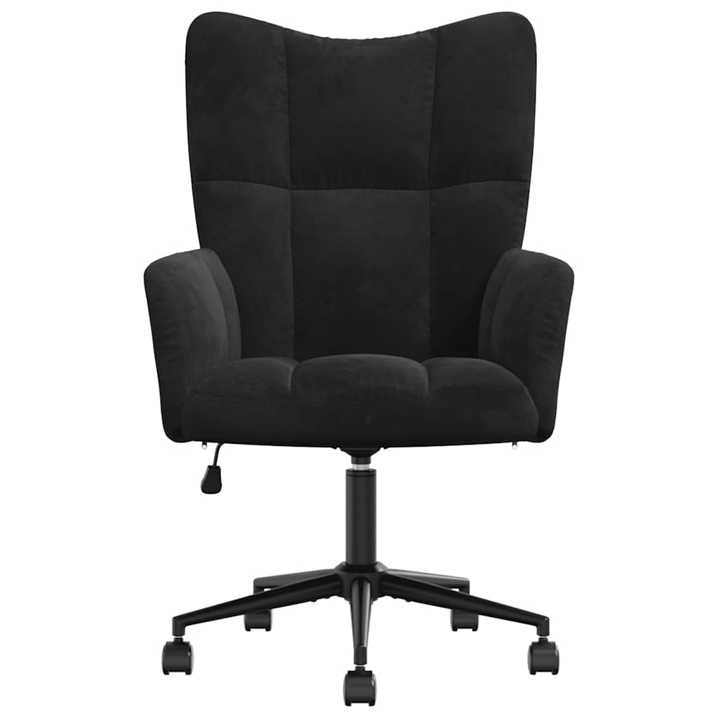 Vidaxl Armchair, Black, Upholstered In Velvet
