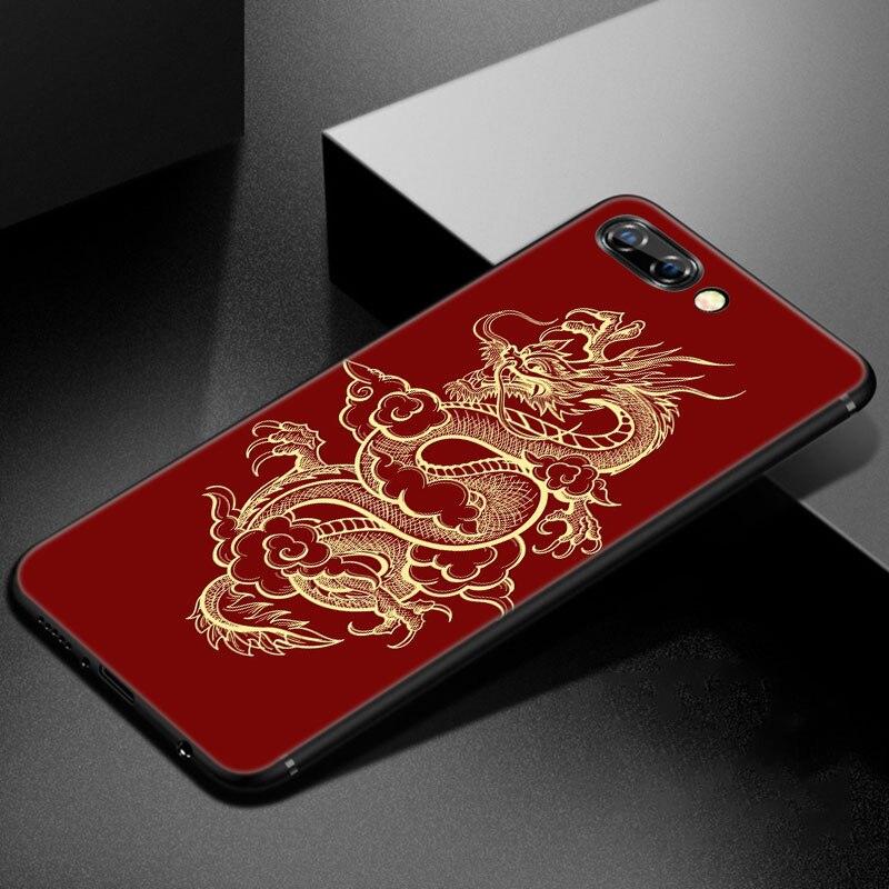 Cartoon Dragon Phone Case For Huawei Honor 7A 8A 9X 20 Pro 8 10X Lite 7S 8C 8S 8X 9A 9C 10i 20i 30i 20E 20S Soft TPU Black Cover