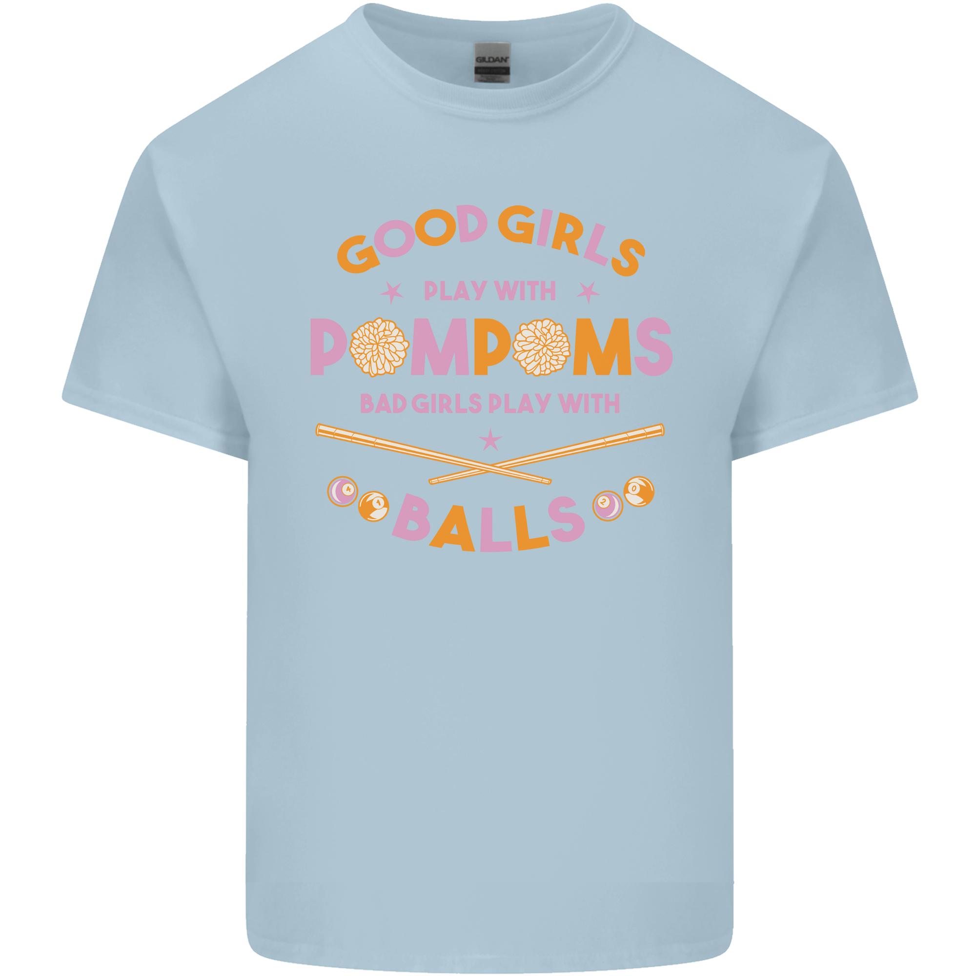 Bad Girls Play With Pool Balls 9Ball Unisexs Light Cotton TShirt S