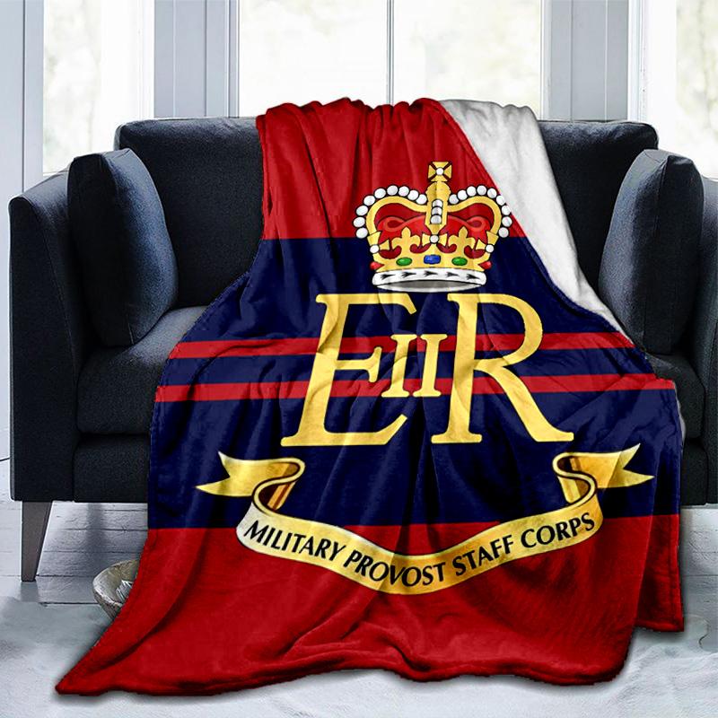 Königliche Pioniere Wappen Emblem Decke Geeignet für Sofas, Betten, Büros und Camping - Perfektes Geschenk für Halloween Weihnachten