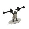 Funny Barbell Toilet Paper Holder Fitness Themed Multi-functional Storage Rack  Kitchen Decor