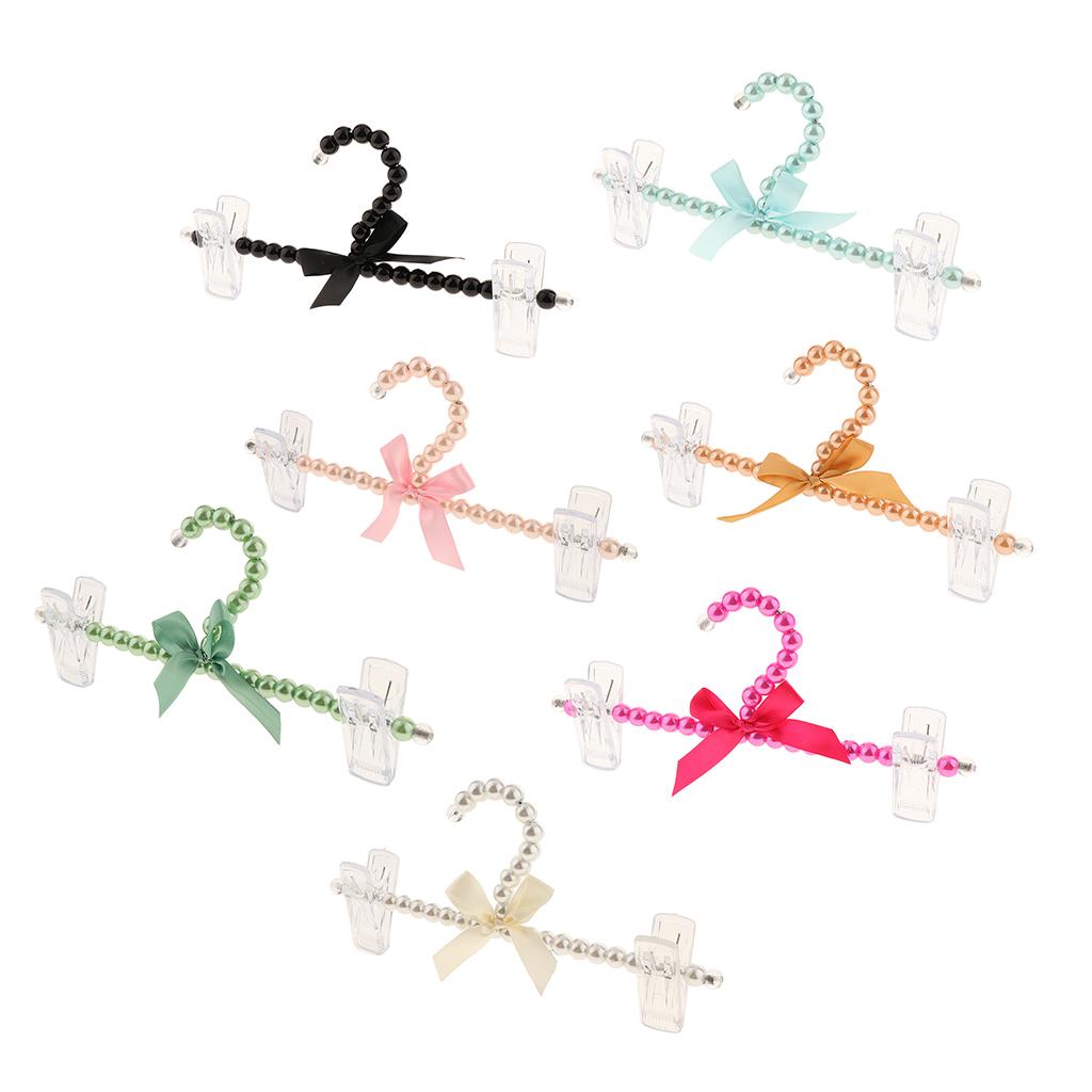 Appendiabiti con fiocco di perline, clip in plastica antiscivolo per pantaloni e vestiti, organizer per vestiti per cani, accessori per la lavanderia