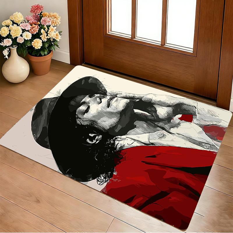 Michael Jackson Living Room Nonslip Area Rug Soft Carpet For Bedroom Gameoom Playroom Sofa Office Home Decor Doormat