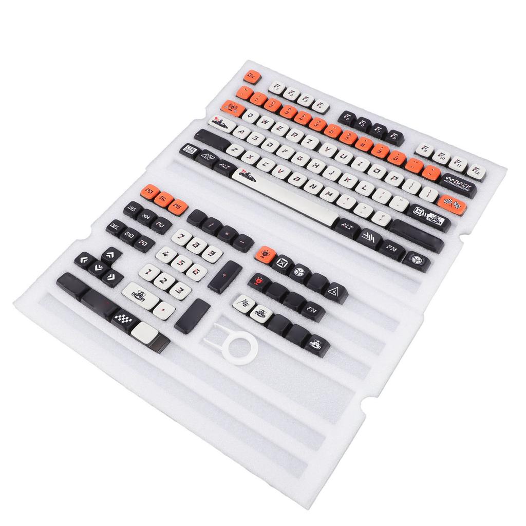 122 Keys Pudding Keycap Set Colorfast Dye Sublimation PBT for MSA Profile Keycaps for Mechanical