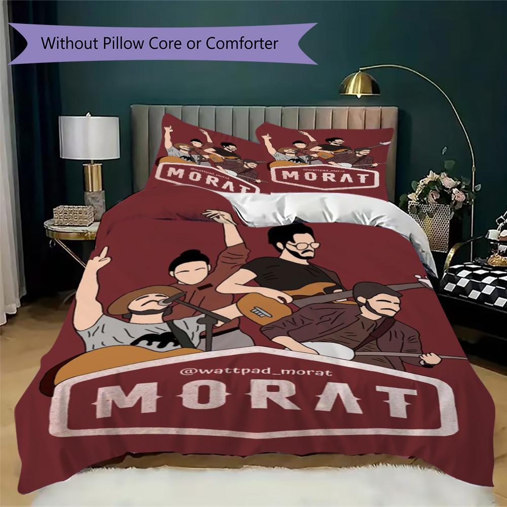 Morat glitter style Pattern Bedding,Quilt Set Quilt Cover Pillowcase Home Birthday Gift (1*duvet cover+2*pillowcase,without core)XSJT0917430