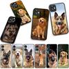 German Shepherd Dog Golden Retriever Phone Cover for Apple iPhone 17 16 11 Pro XS Max XR 6 7 8 Plus 16E SE 2020 Air 5 SE2 Case
