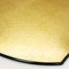 Maeju lacquerware Half Moon Placemat, Large, Gold (Western Gold Leaf), 7Y-209