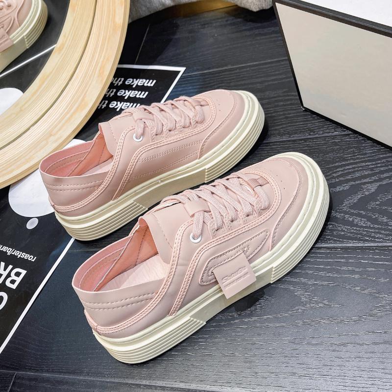 New Spring Casual Canvas Breathable Flat-soled Height-increasing Women's Sports Shoes Non-slip Comfortable Running ShoesNO: 1689