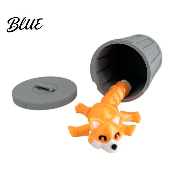 Stress Relief Animal Toy Ornament 3D Printed Flexible Joints Movable Figures with Stacking