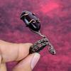 Red Fire Labradorite Gemstone Ring Adjustable Ring Copper Wire Wrapped Jewelry