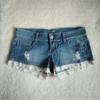 Women Slim Denim Shorts Stretch Lace Stitching Jeans Shorts Ladies Casual Regular Short